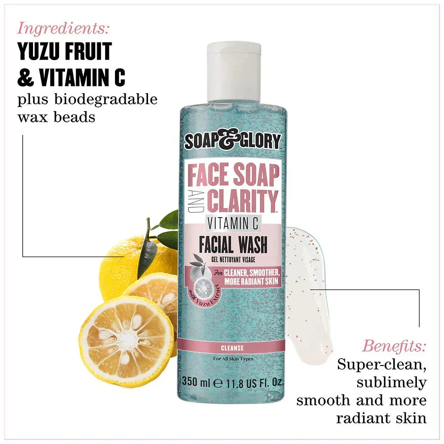 SOAP & GLORY Face Soap & Clarity Vitamin C Facial Wash 350 Ml
